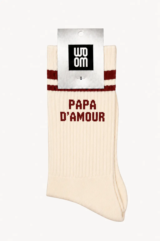 Chaussette Homme PAPA D'AMOUR - Bordeaux