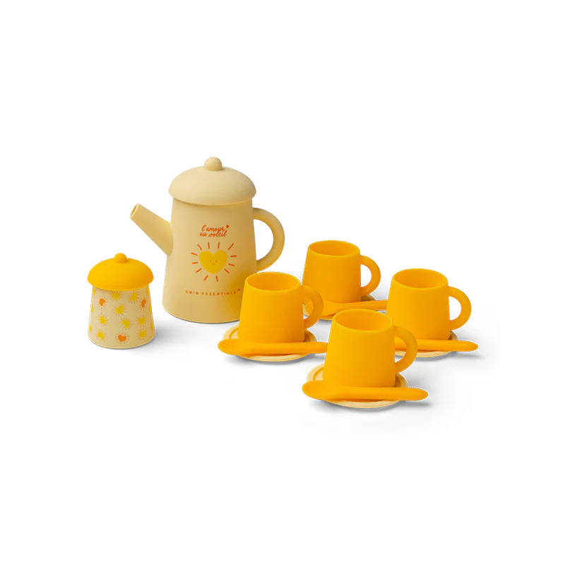 jouet – service à thé - jaune - solmate - 9 pieces
