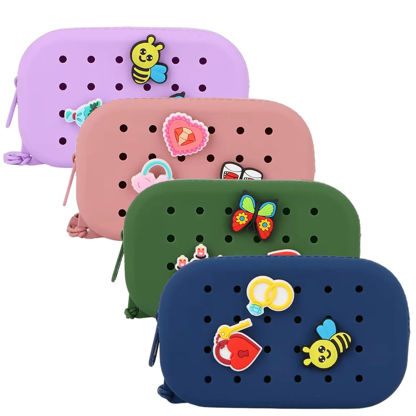 Pochettes en silicone Perforée à personnaliser