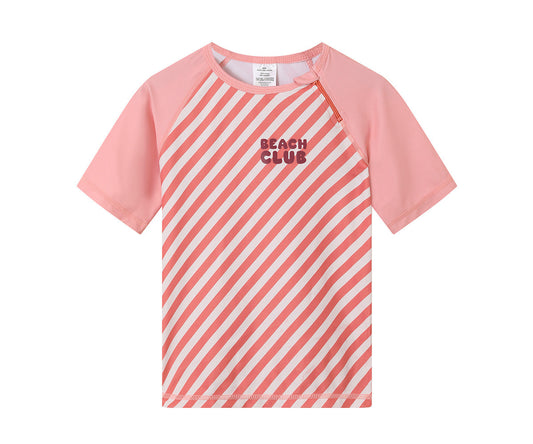 T-Shirt Anti UV Stripes Bloom & Blush Monnëka précommande