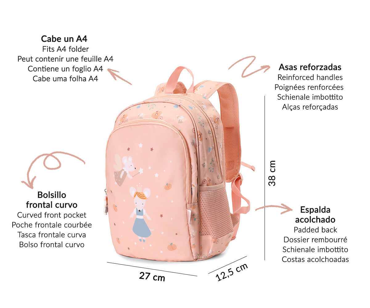 Sac à Dos Primaire Mouse Fairies + Porte-clés