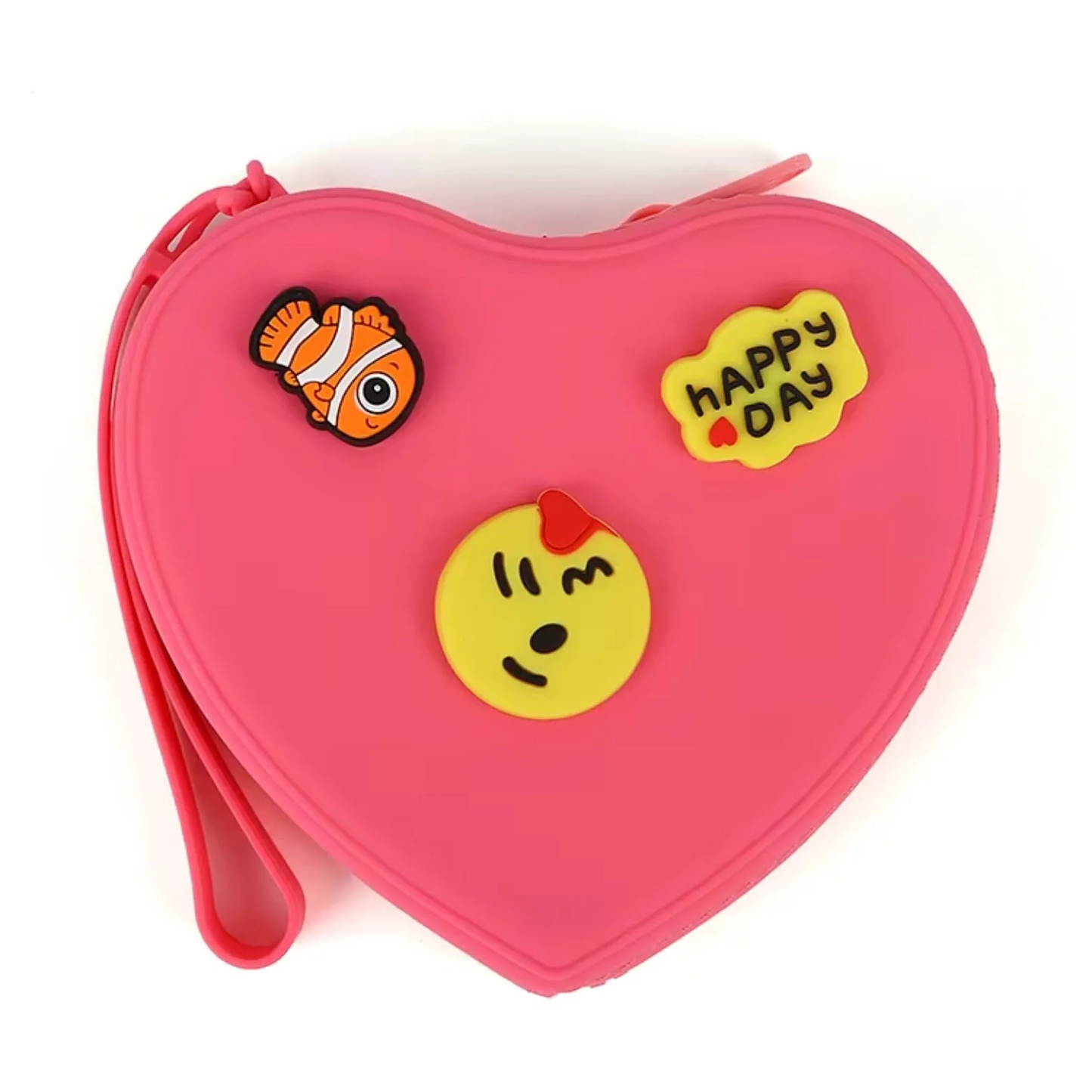 Pochette perforée en silicone à personnaliser - forme Coeur