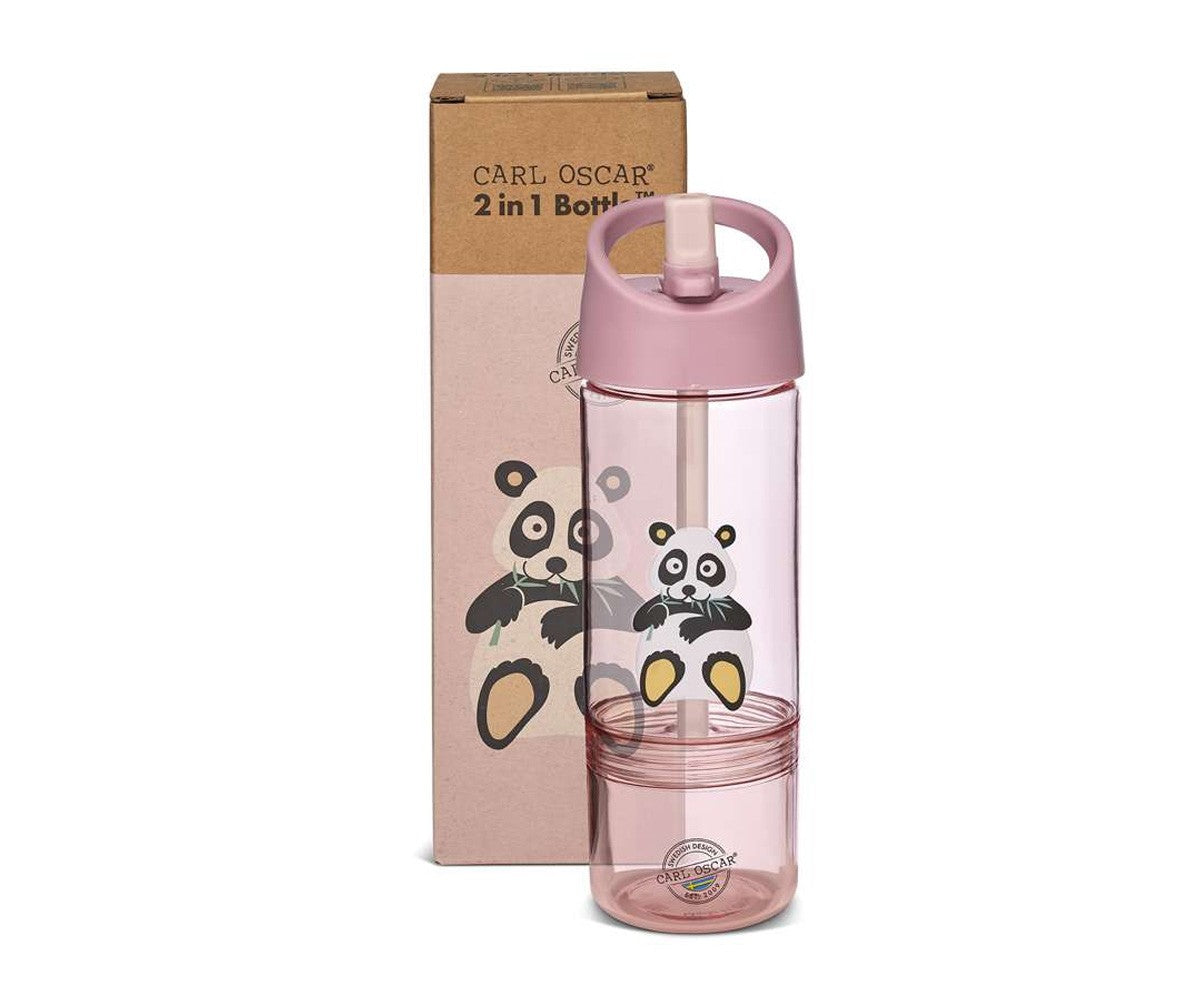 Gourde Tritan 2 en 1 Panda Pink