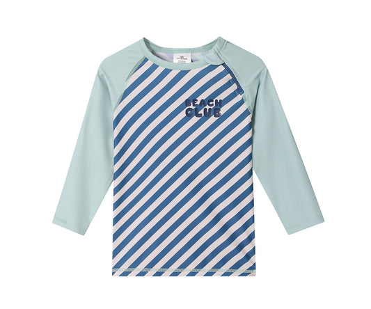 T-Shirt Anti UV à Manches Longues Stripes Blues & Beyond Monnëka precommande