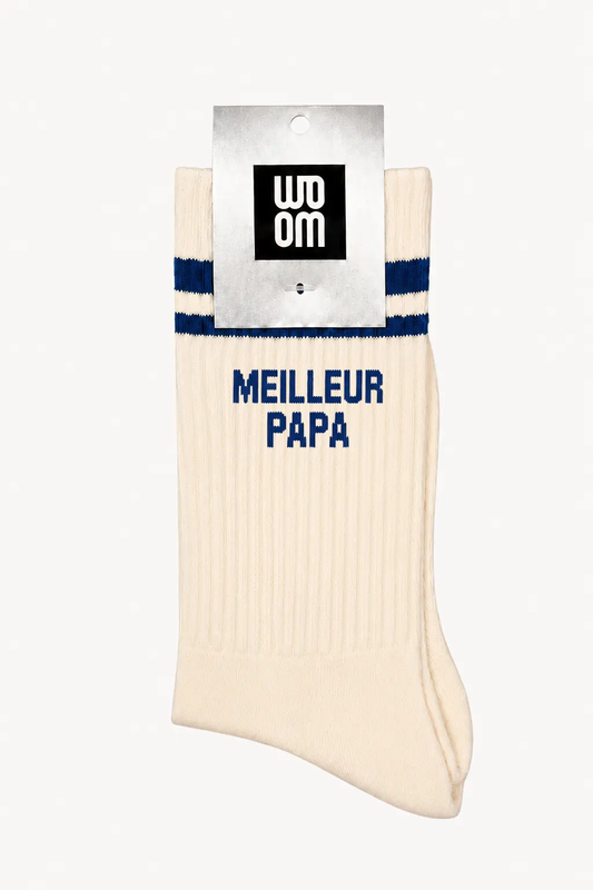 Chaussette Homme Meilleur Papa - Marine