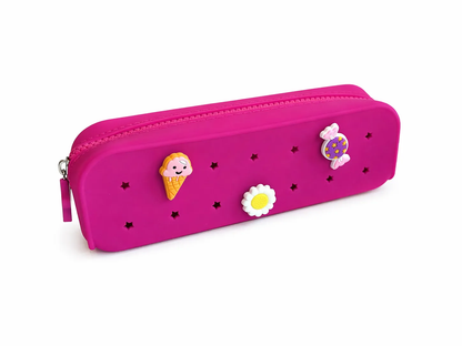 Personalized Perforated Silicone Pencil Case