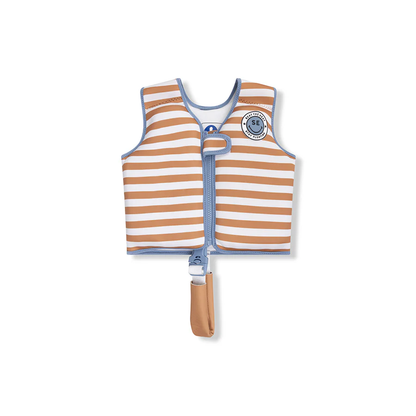 Gilet de bain - Marron/Blanc - Softlines 2/3 ans