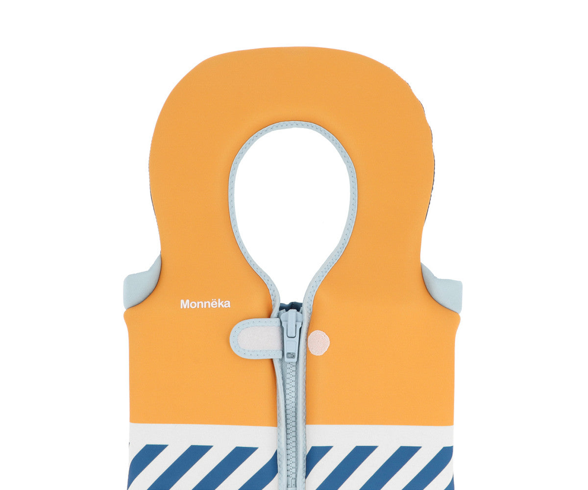 Gilet de Flottation et Apprentissage Stripes Blues & Beyond 1-2 ans Monnëka précommande