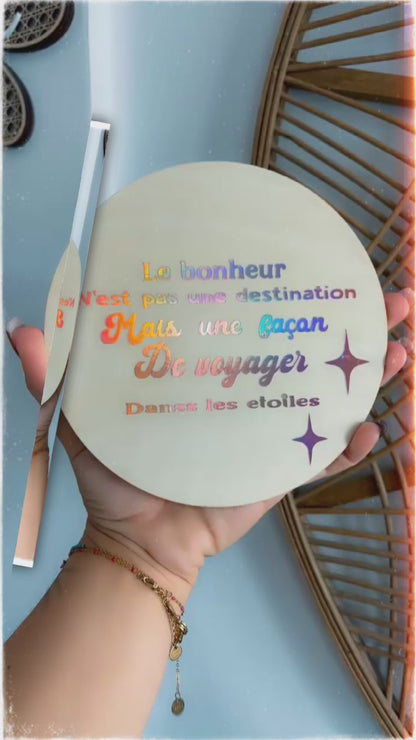🌟 Rond en bois personnalisé – création artisanale