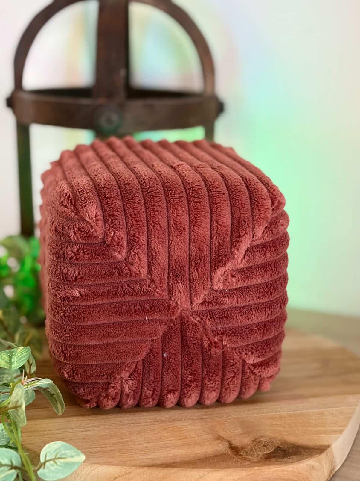 Housse tonibox 1 & 2 - velours grosse côte marsala