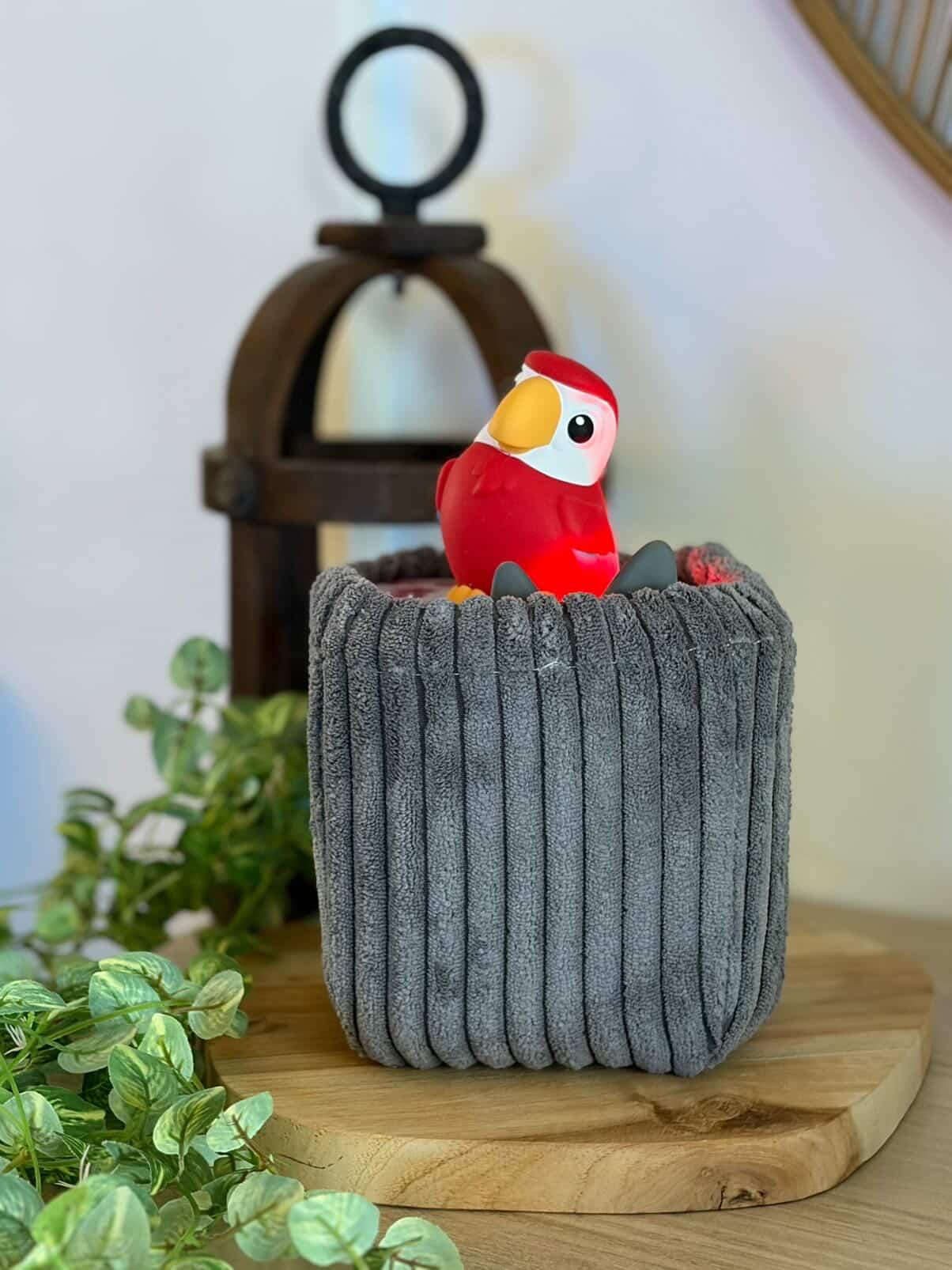 Housse tonibox 1 & 2 - velours grosse côte gris foncé