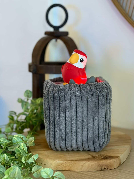 Housse tonibox 1 & 2 - velours grosse côte gris foncé