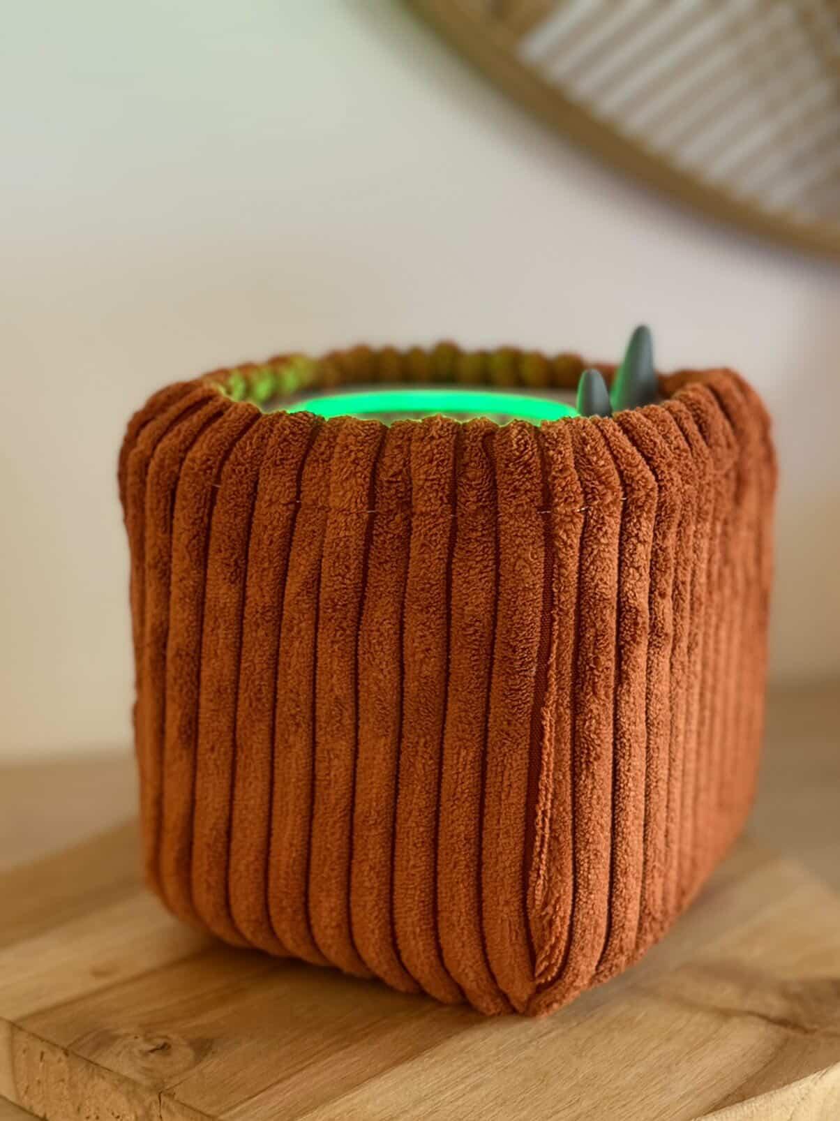 Housse tonibox 1 & 2 - velours grosse côte terracotta