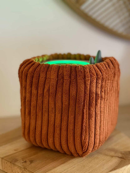Housse tonibox 1 & 2 - velours grosse côte terracotta