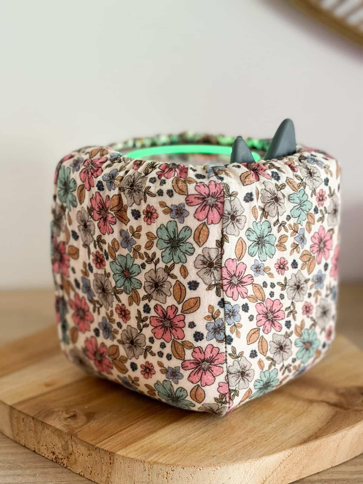 Housse tonibox 1 & 2 - double gaze fleuri rose & bleu