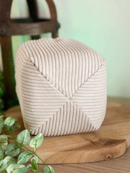 Housse tonibox 1 & 2 - velours fine côte crême