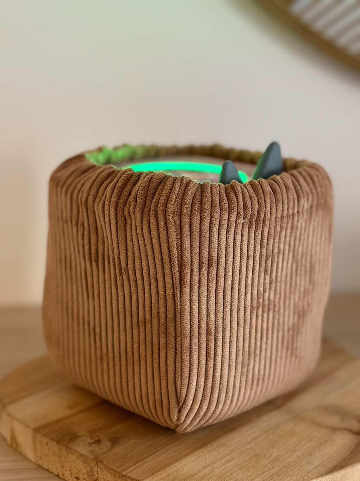 Housse tonibox 1 & 2 - velours fine côte capuccino