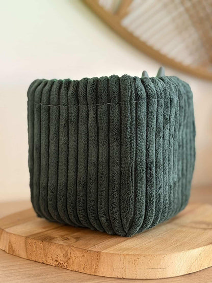 Housse tonibox 1 & 2 - velours grosse côte vert foncé