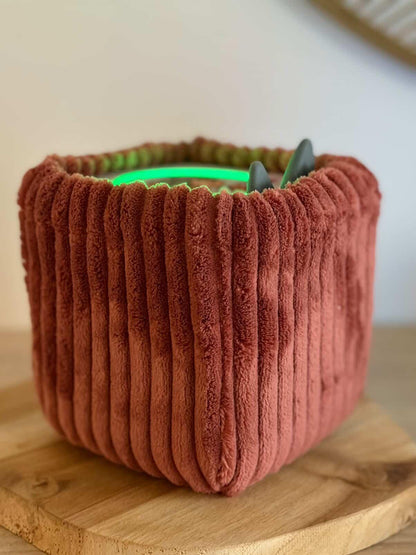 Housse tonibox 1 & 2 - velours grosse côte marsala