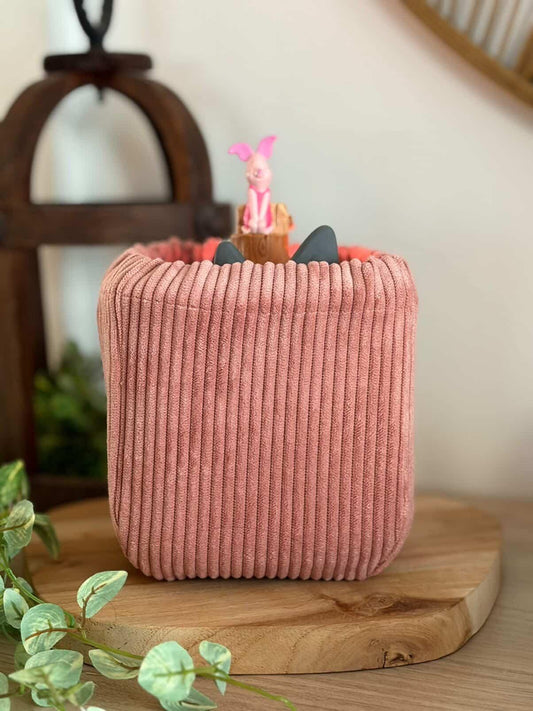 Housse tonibox 1 & 2 - velours fine côte rose