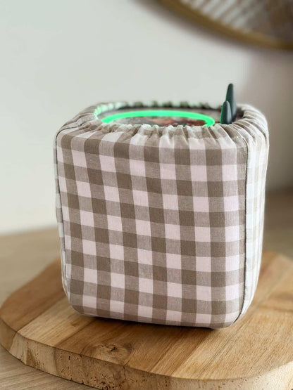 Housse tonibox 1 & 2 - vichy beige