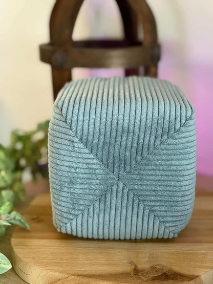 Housse tonibox 1 & 2 - velours fine côte bleu denim