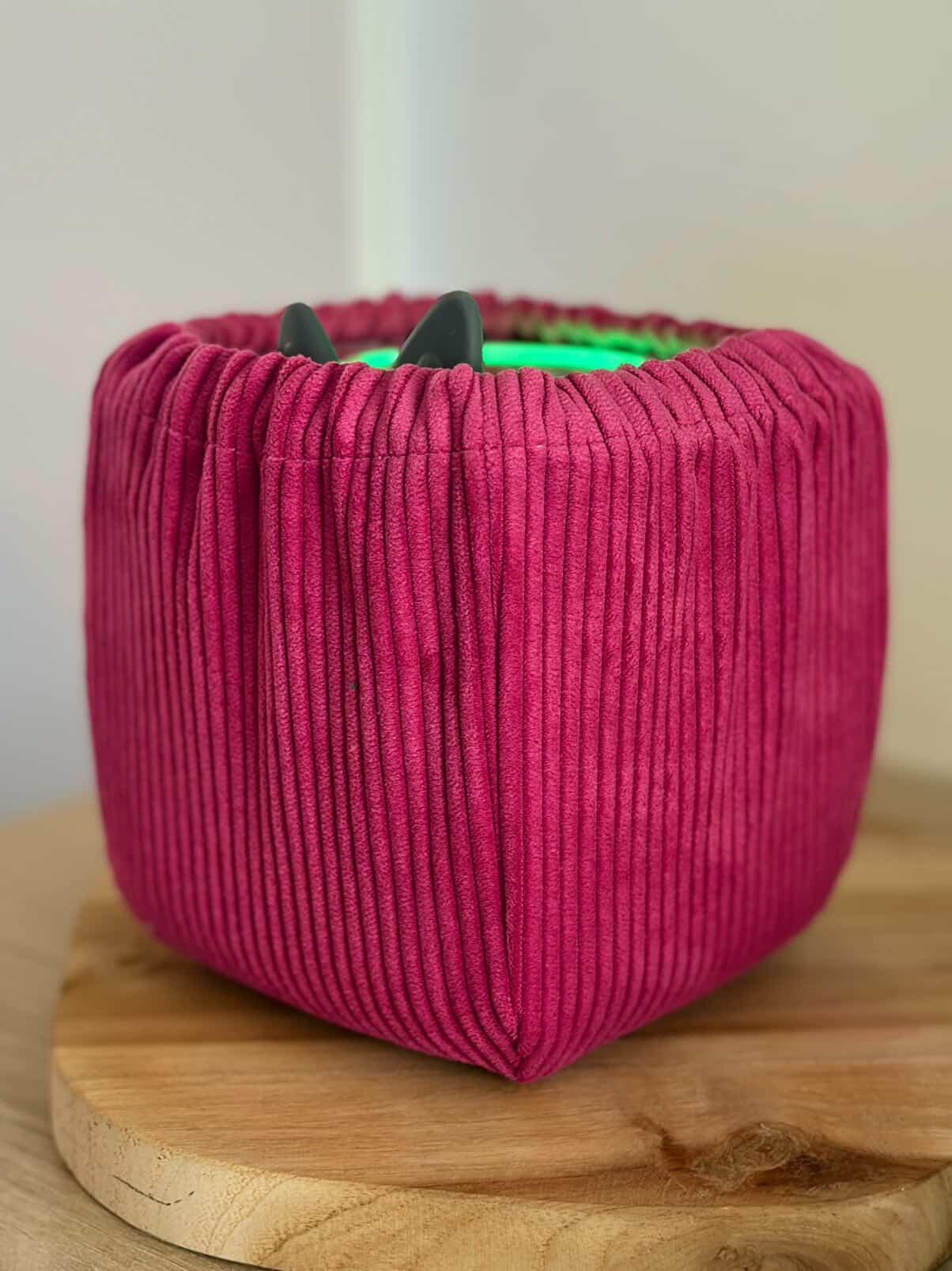 Housse tonibox 1 & 2 - velours fine côte fuchsia
