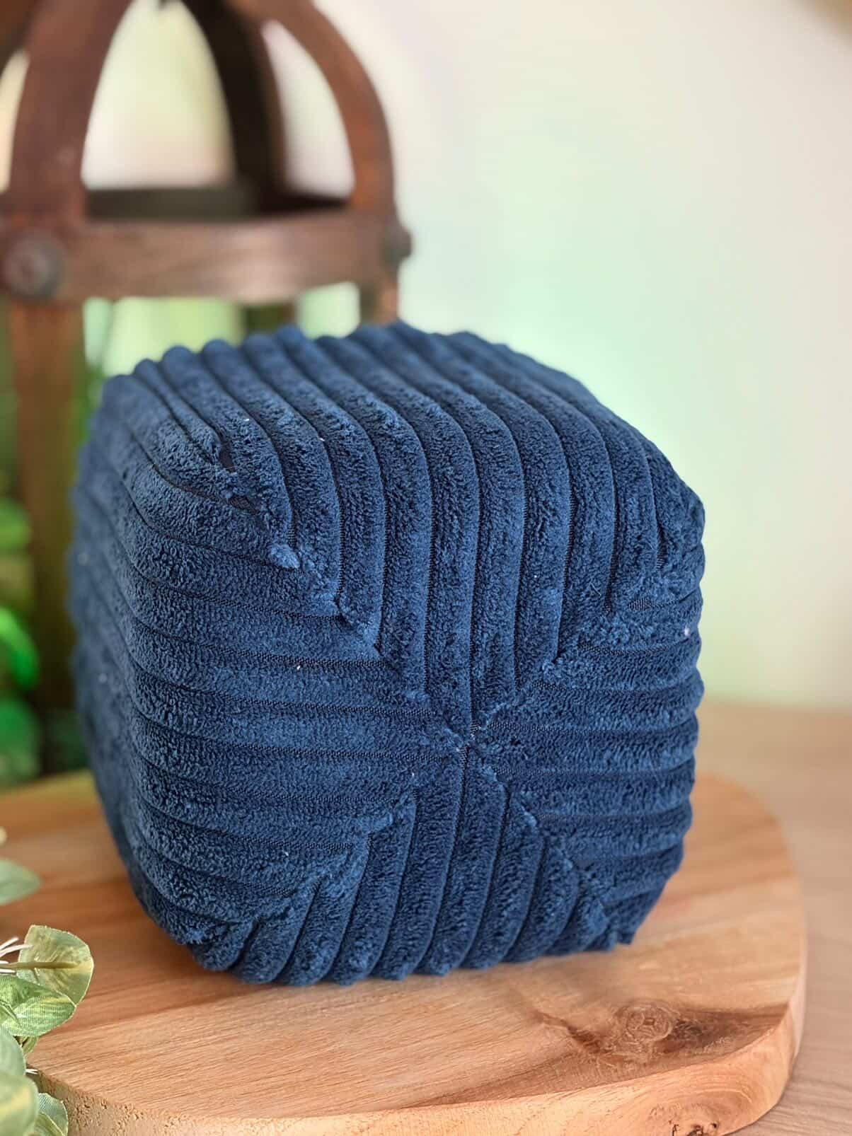Housse tonibox 1 & 2 - velours grosse côte indigo