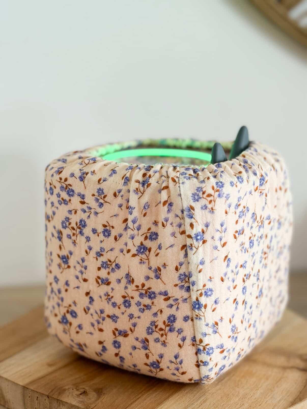 Housse tonibox 1 & 2 - double gaze fleur bleu