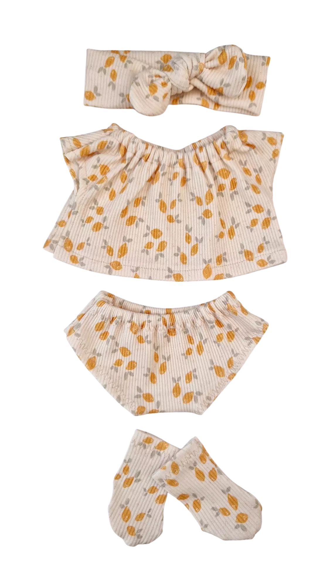 SUZANNE 4 P T-shirt fille culotte bandeau chaussettes