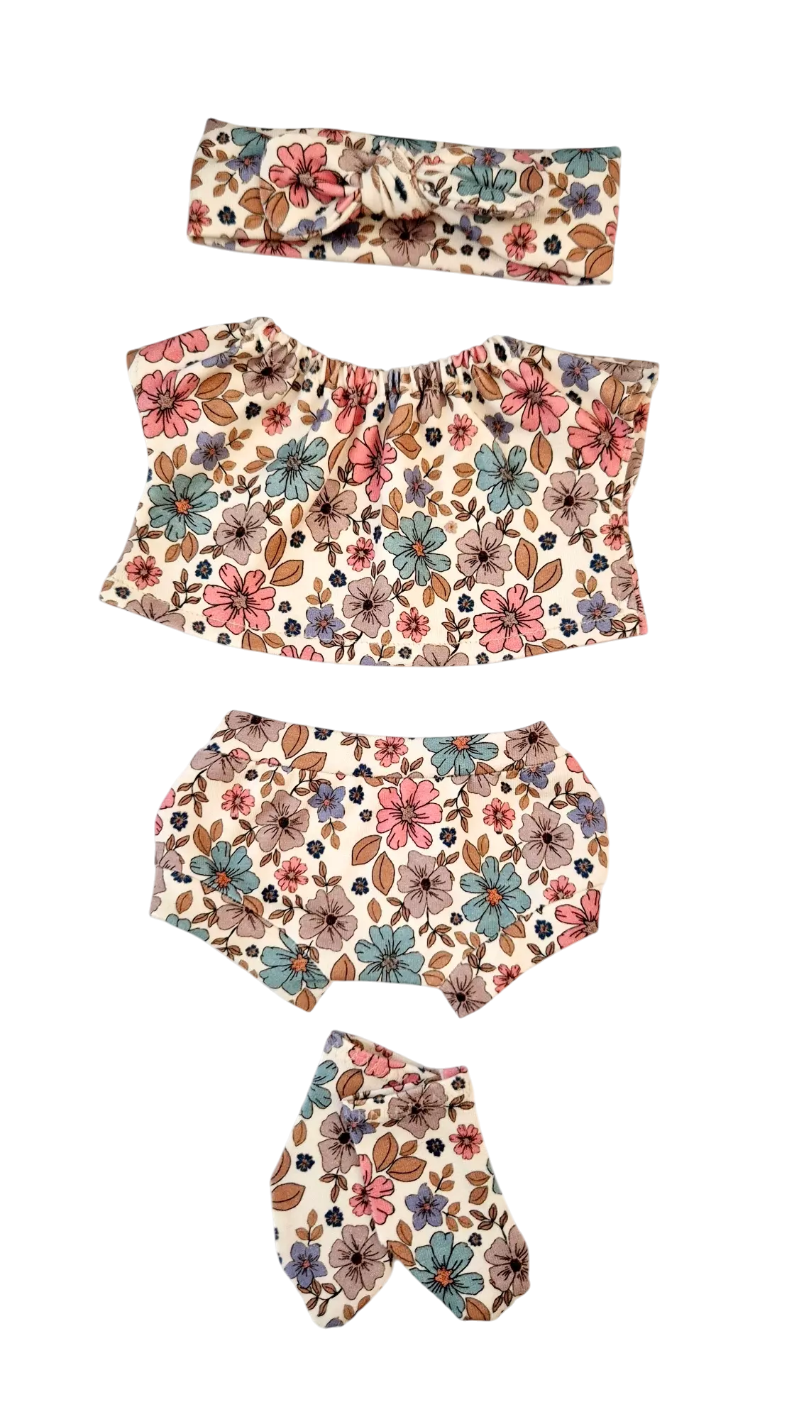 SWANN 4 pièces culotte tee-shirt bandeau chaussettes